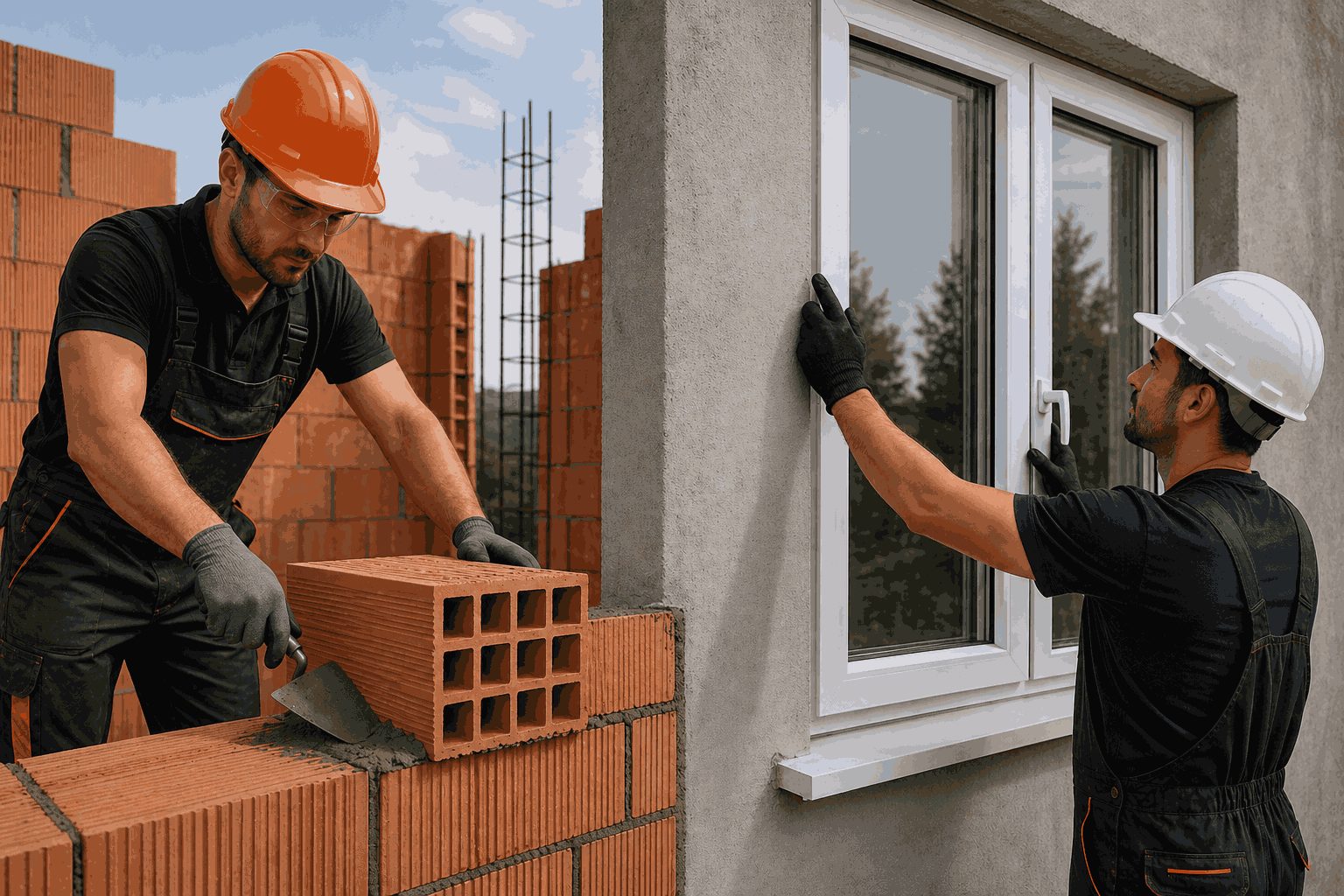 Sun Bird premium construction project featuring Fenesta uPVC and Porotherm bricks